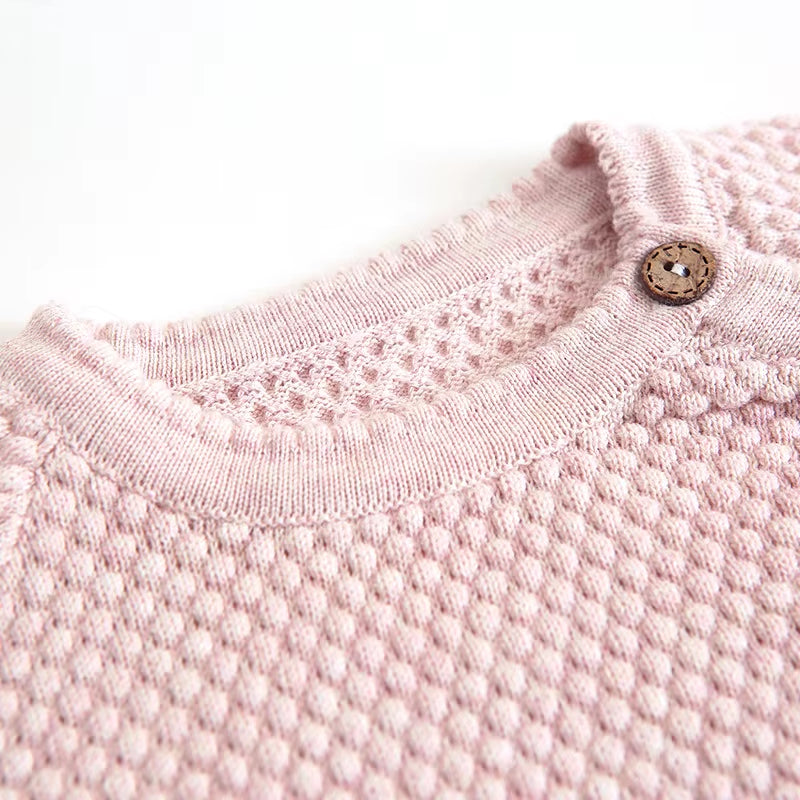 SnuggleNest – Spring Cotton Knitwear Set for Babies