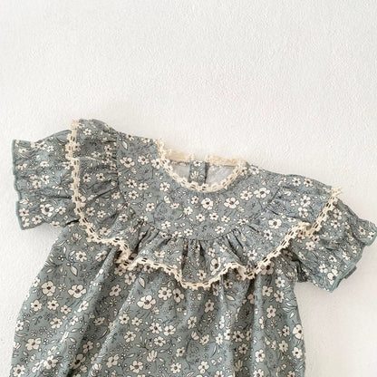 BloomCouture – Fashion Floral Jumpsuit for Babies (0–3 Years)