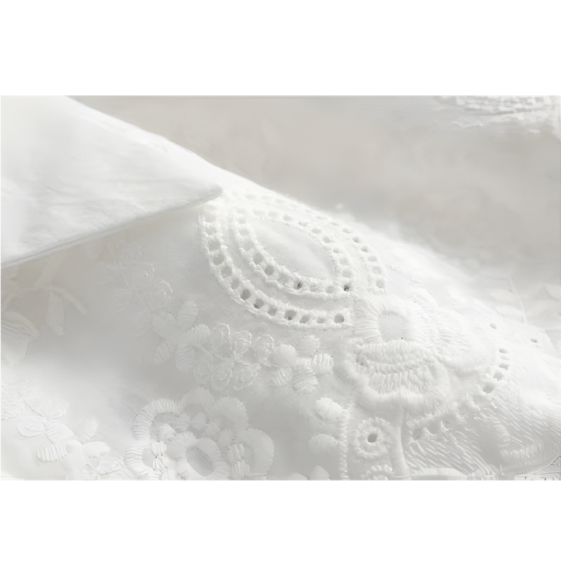 SunLily – Backless White Summer Dress for Baby Girls